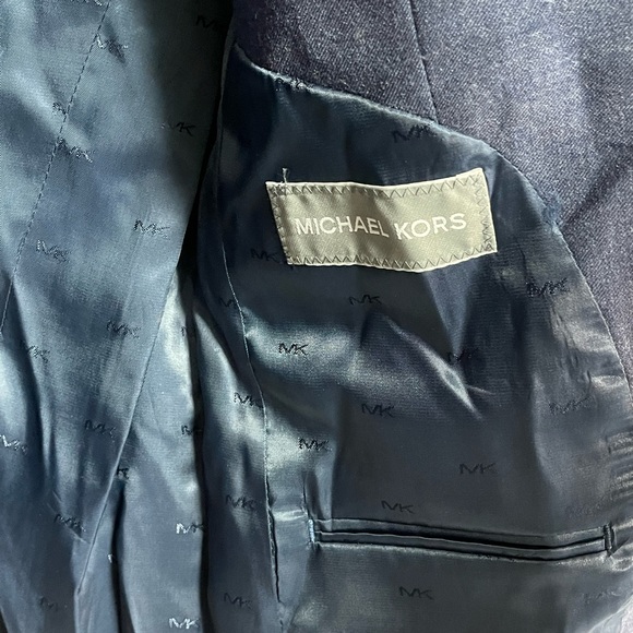 BNWT Michael Kors Kris KSY0001 Mens Sports jacket Blue 36 Short - Picture 9 of 13